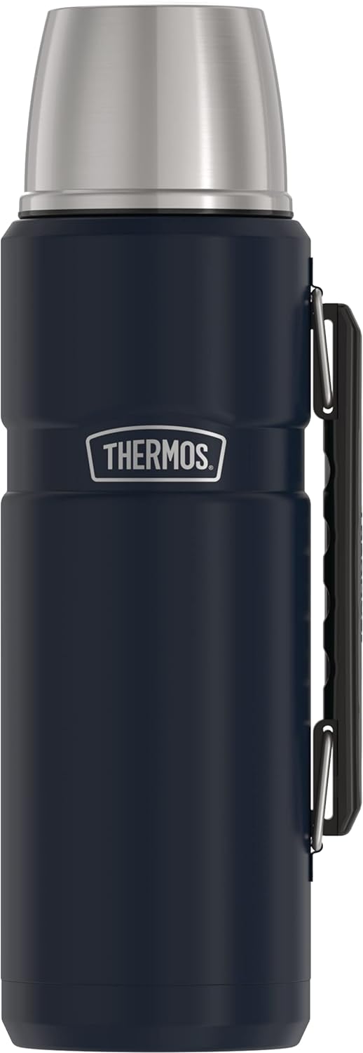 THERMOS Stainless King - Botella de bebida aislada al vacío, 40 onzas, azul medianoche