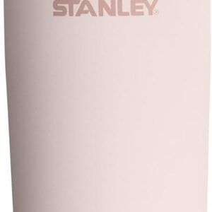 STANLEY Cafe To Go Taza de Viaje de 20 oz | Tapa Antiderrames de Dos Partes para Beber | Vaso Térmico para Café, Té y Bebidas | Taza de Café Aislada de Acero Inoxidable | Sin BPA | Cuarzo Rosa