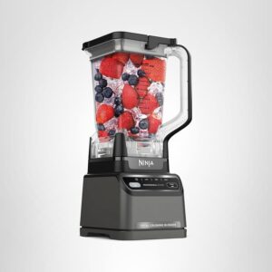Ninja Licuadora profesional 2.0 | Máquina de batidos, batidora, trituradora de hielo, tecnología de trituración total, programa Auto-iQ, potencia de 1200 W, jarra XL de 72 onzas, gris oscuro | BR201AMZ