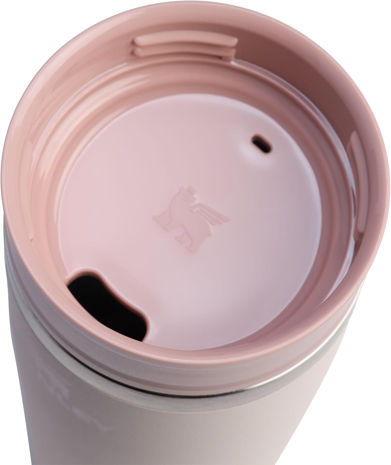 STANLEY Cafe To Go Taza de Viaje de 20 oz | Tapa Antiderrames de Dos Partes para Beber | Vaso Térmico para Café, Té y Bebidas | Taza de Café Aislada de Acero Inoxidable | Sin BPA | Cuarzo Rosa - Image 3