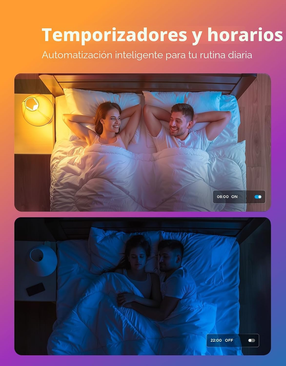 Govee 2 bombillas LED RGBWW inteligentes que cambian de color, 30 escenas dinámicas, sincronización musical, 16 millones de colores, con wifi y Bluetooth, compatibles con Alexa y Google Assistant - Image 7