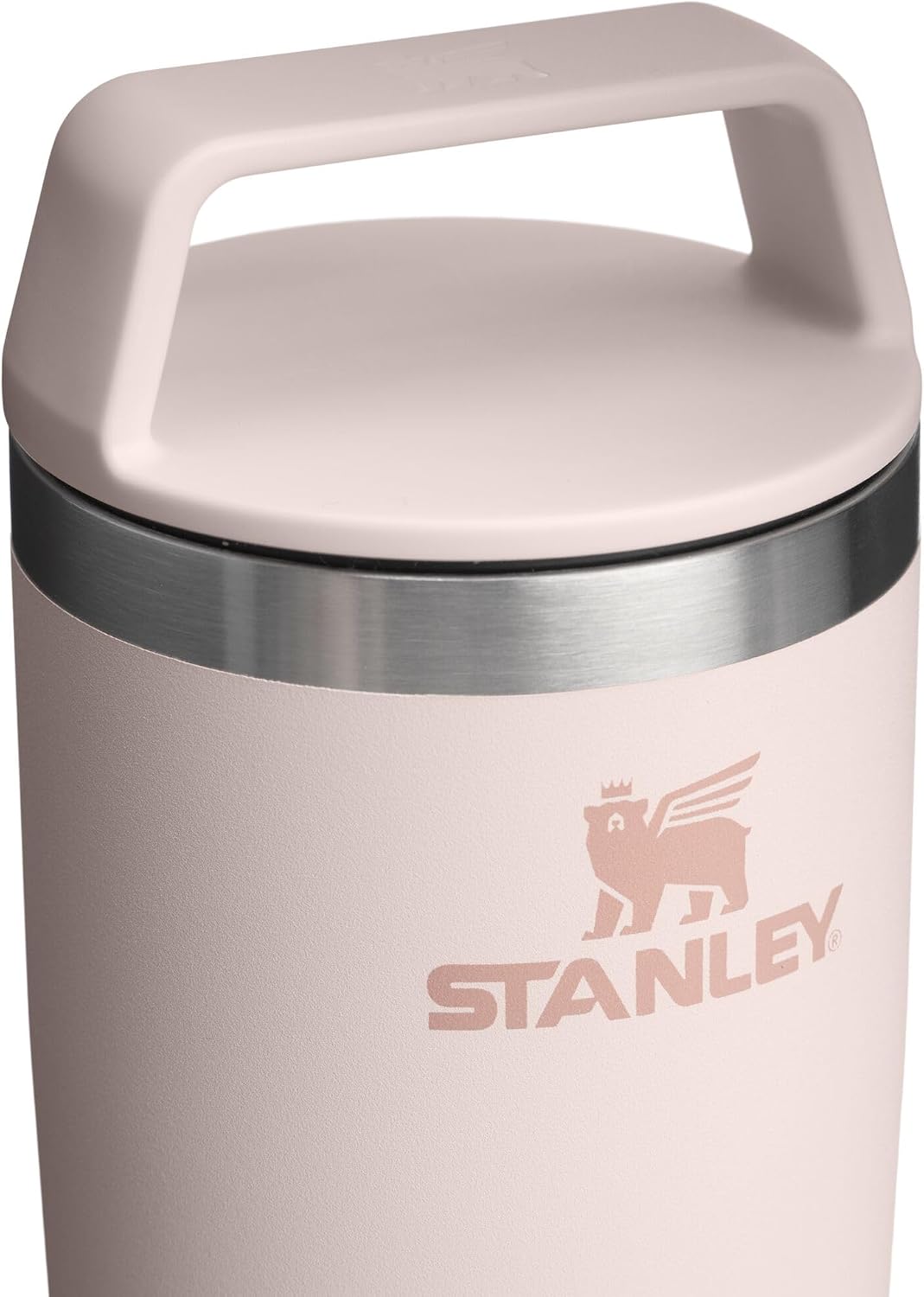 STANLEY Cafe To Go Taza de Viaje de 20 oz | Tapa Antiderrames de Dos Partes para Beber | Vaso Térmico para Café, Té y Bebidas | Taza de Café Aislada de Acero Inoxidable | Sin BPA | Cuarzo Rosa - Image 6