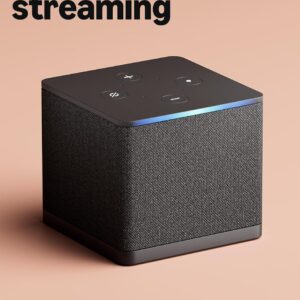 Amazon Fire TV Cube, con búsqueda de Fire TV con IA, Dispositivo de streaming controlado por voz con Alexa, Wi-Fi 6E y 4K Ultra HD