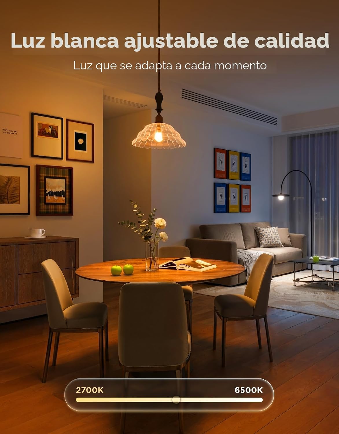 Govee 2 bombillas LED RGBWW inteligentes que cambian de color, 30 escenas dinámicas, sincronización musical, 16 millones de colores, con wifi y Bluetooth, compatibles con Alexa y Google Assistant - Image 5