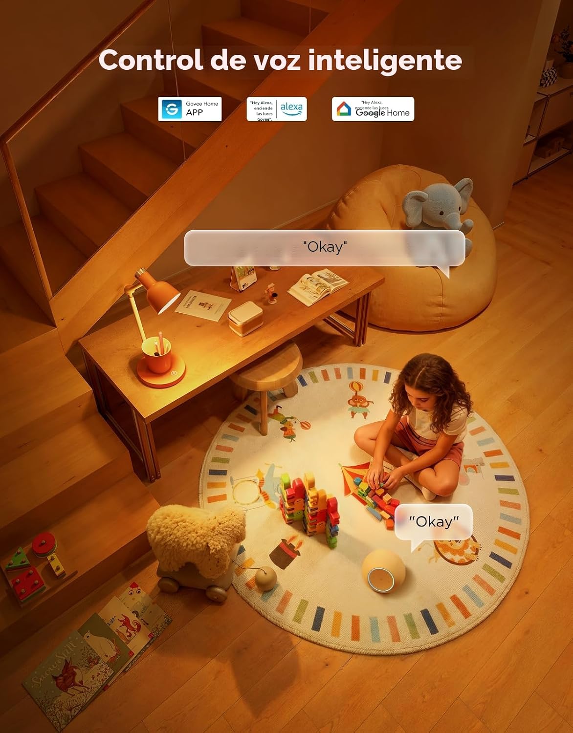 Govee 2 bombillas LED RGBWW inteligentes que cambian de color, 30 escenas dinámicas, sincronización musical, 16 millones de colores, con wifi y Bluetooth, compatibles con Alexa y Google Assistant - Image 3