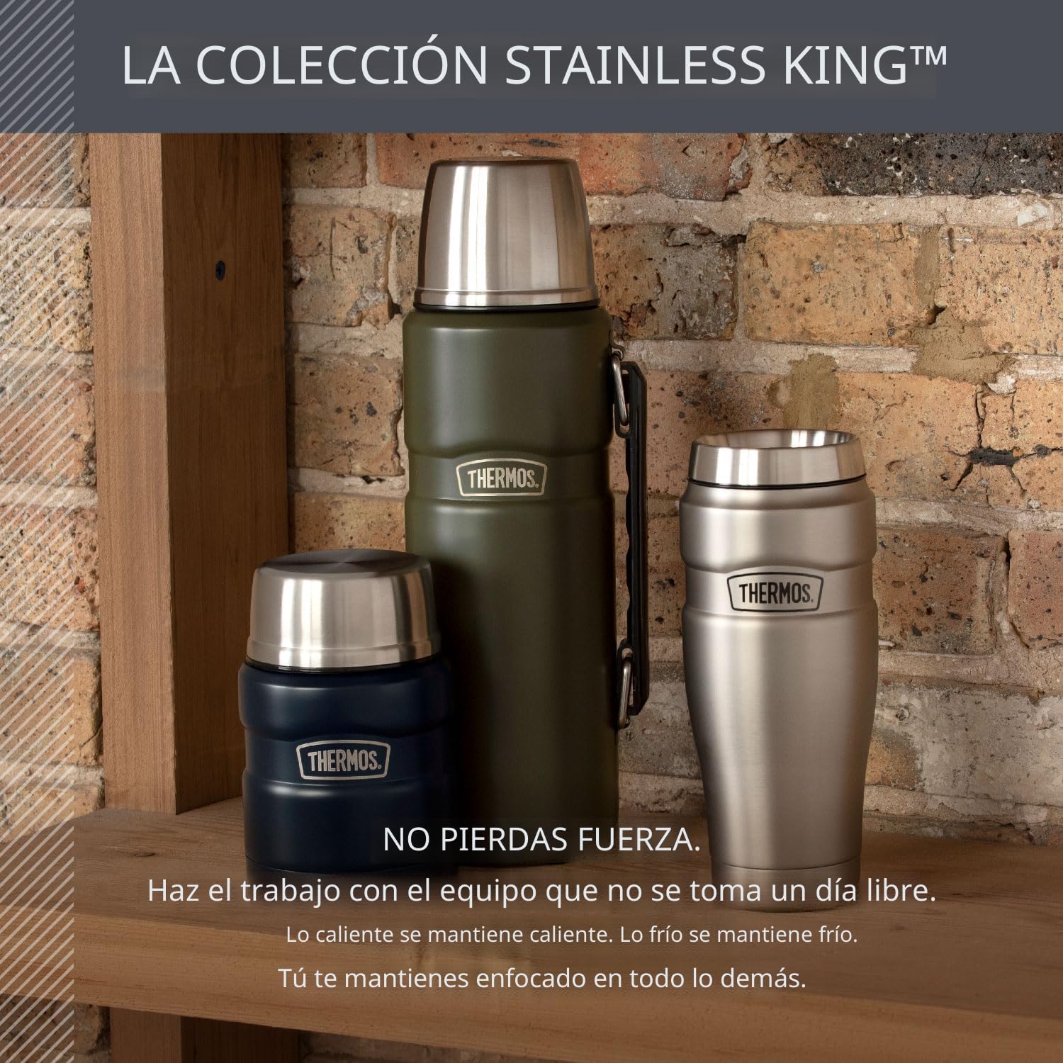 THERMOS Stainless King - Botella de bebida aislada al vacío, 40 onzas, azul medianoche - Image 7