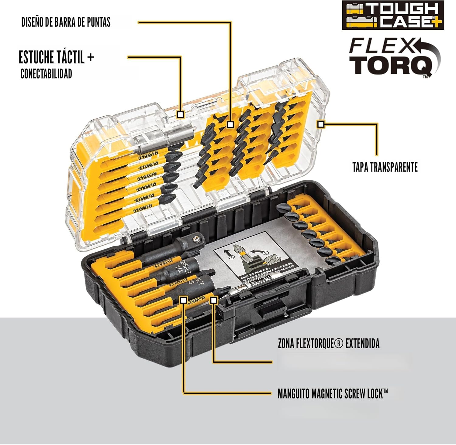 DeWalt accesorios DWA2T40IR 40 piezas Juego de Impulsores - Image 3